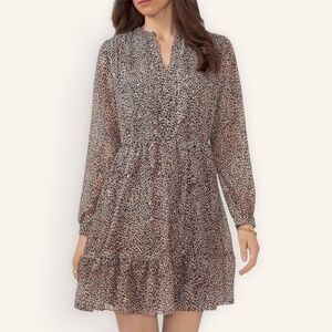 Vince Camuto Animal Print Mini Dress